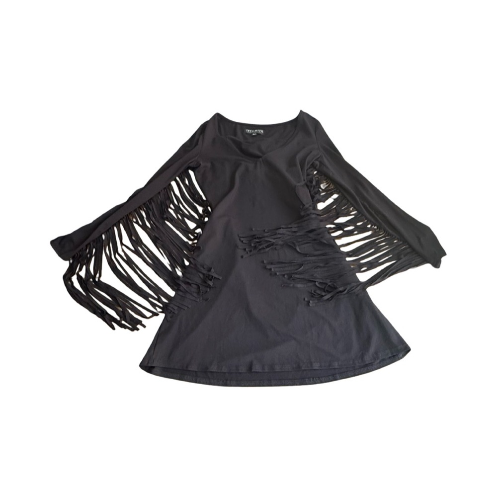 🖤 Aida Fringe Black Dress by Idlewild — Size Medium (Stretch Fit) - Picture 8 of 8
